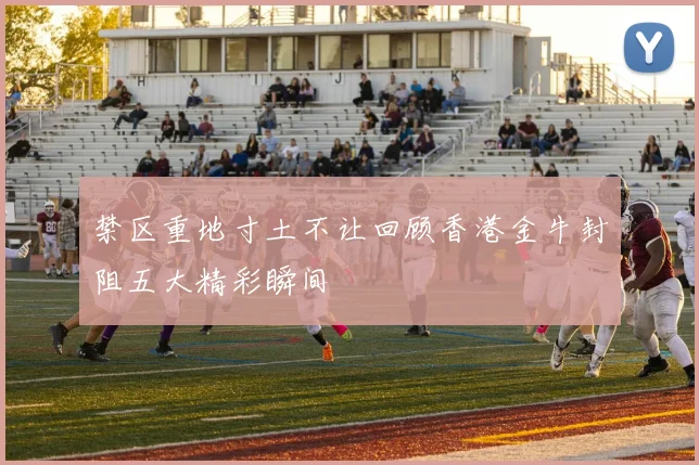 禁区重地寸土不让回顾香港金牛封阻五大精彩瞬间